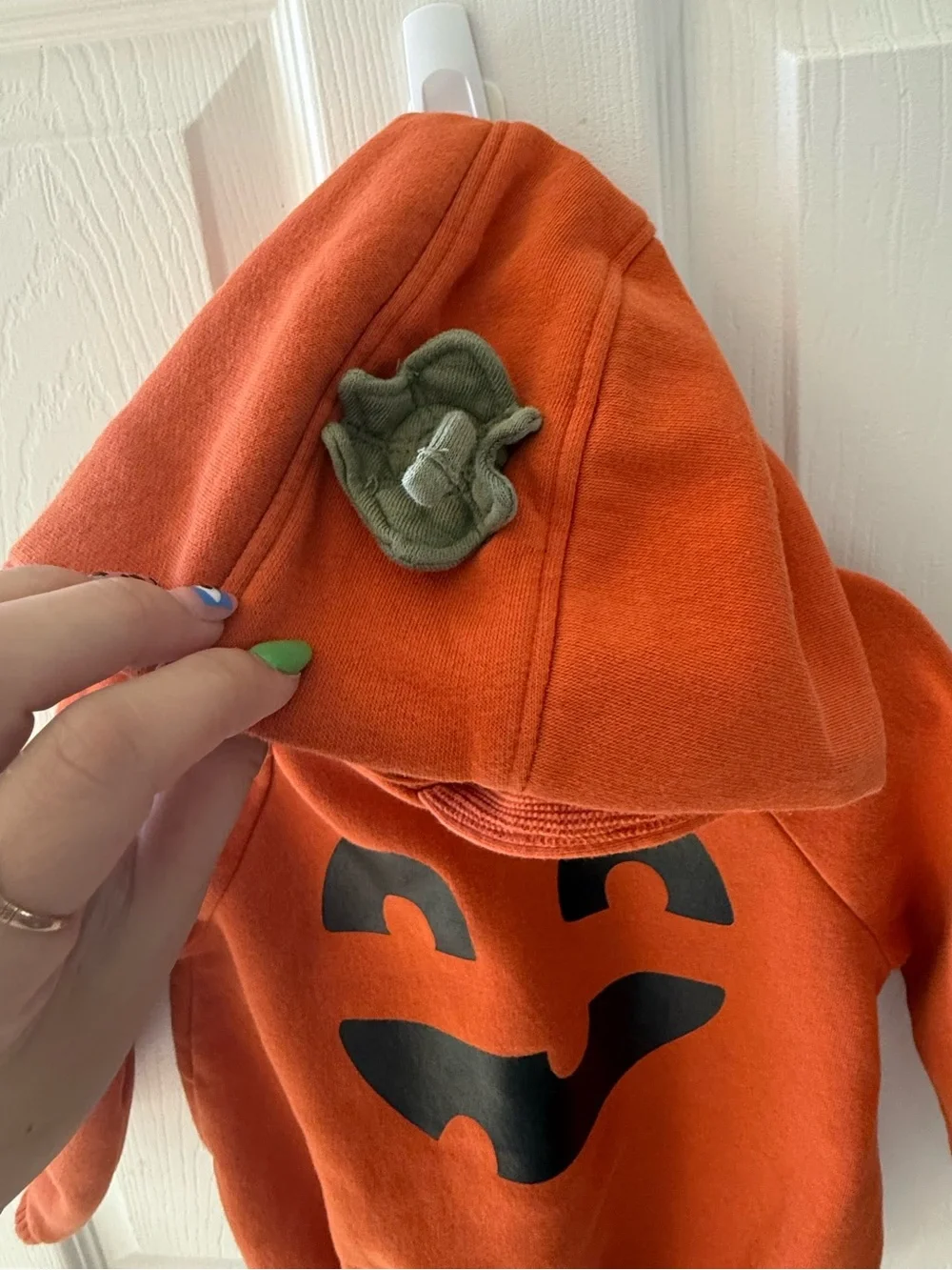 Old Navy Baby Pumpkin Halloween Hooded Romper 18-24M